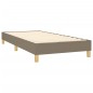 Boxspringbett Taupe 80x200 cm Stoff