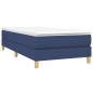 Boxspringbett Blau 80x200 cm Stoff