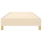 Boxspringbett Creme 90x190 cm Stoff