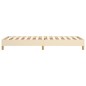 Boxspringbett Creme 90x190 cm Stoff