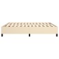 Boxspringbett Creme 160x200 cm Stoff