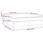 Boxspringbett mit Matratze Rosa 160x200 cm Samt