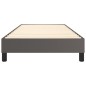 Boxspringbett Grau 90x190 cm Kunstleder