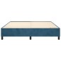 Boxspringbett Dunkelblau 180x200 cm Samt