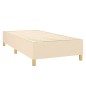 Boxspringbett Creme 80x200 cm Stoff