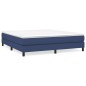 Boxspringbett Blau 160x200 cm Stoff