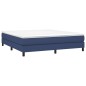 Boxspringbett Blau 160x200 cm Stoff