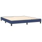 Boxspringbett Blau 160x200 cm Stoff