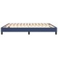 Boxspringbett Blau 160x200 cm Stoff