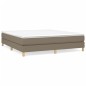 Boxspringbett Taupe 180x200 cm Stoff