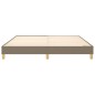 Boxspringbett Taupe 180x200 cm Stoff