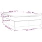 Boxspringbett mit Matratze Rosa 140x200 cm Samt