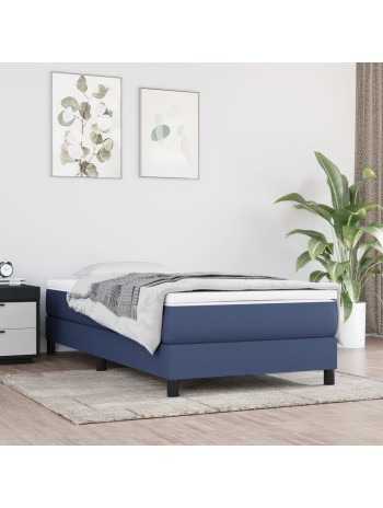 Boxspringbett Blau 90x190 cm Stoff