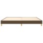 Boxspringbett Dunkelbraun 200x200 cm Stoff