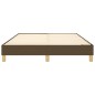 Boxspringbett Dunkelbraun 140x200 cm Stoff