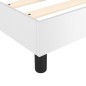 Boxspringbett Weiß 100x200 cm Kunstleder