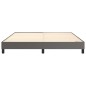 Boxspringbett Grau 160x200 cm Kunstleder