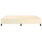 Boxspringbett Creme 200x200 cm Kunstleder