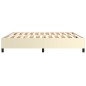 Boxspringbett Creme 200x200 cm Kunstleder