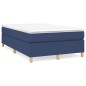 Boxspringbett Blau 120x200 cm Stoff