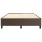 Boxspringbett Braun 140x190 cm Kunstleder