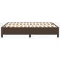 Boxspringbett Braun 140x190 cm Kunstleder