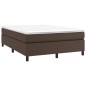 Boxspringbett Braun 140x200 cm Kunstleder