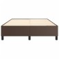 Boxspringbett Braun 140x200 cm Kunstleder