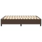 Boxspringbett Braun 140x200 cm Kunstleder