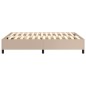 Boxspringbett Cappuccino-Braun 140x190 cm Kunstleder