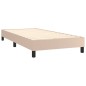 Boxspringbett Cappuccino-Braun 80x200 cm Kunstleder