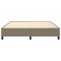 Boxspringbett Taupe 180x200 cm Stoff