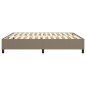 Boxspringbett Taupe 180x200 cm Stoff