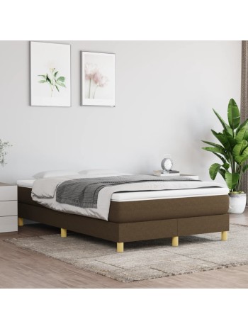 Boxspringbett Dunkelbraun 120x200 cm Stoff