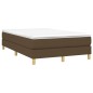 Boxspringbett Dunkelbraun 120x200 cm Stoff