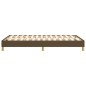 Boxspringbett Dunkelbraun 120x200 cm Stoff