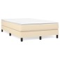 Boxspringbett mit Matratze Creme 120x200 cm Stoff