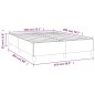 Boxspringbett mit Matratze Dunkelbraun 140x200 cm Stoff