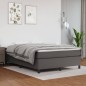 Boxspringbett mit Matratze Grau 140x190 cm Kunstleder