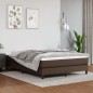 Boxspringbett Braun 140x190 cm Kunstleder