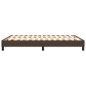 Boxspringbett Braun 140x190 cm Kunstleder