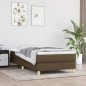 Boxspringbett Dunkelbraun 100x200 cm Stoff