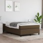 Boxspringbett Dunkelbraun 120x200 cm Stoff