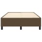 Boxspringbett Dunkelbraun 120x200 cm Stoff