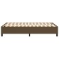 Boxspringbett Dunkelbraun 120x200 cm Stoff