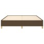 Boxspringbett Dunkelbraun 160x200 cm Stoff