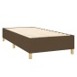 Boxspringbett mit Matratze Dunkelbraun 90x190 cm Stoff