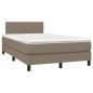 Boxspringbett mit Matratze Taupe 120x200 cm Stoff