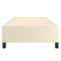 Boxspringbett Creme 90x190 cm Kunstleder