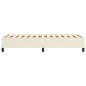 Boxspringbett Creme 90x190 cm Kunstleder